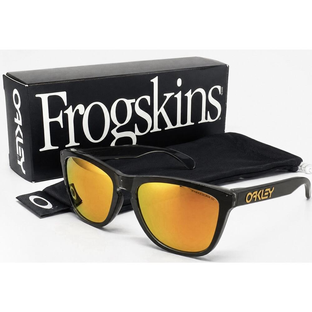 Oakley Frogskins Range Sunglasses Dark Brush Live Ink Prizm 24K Polarized Mirror
